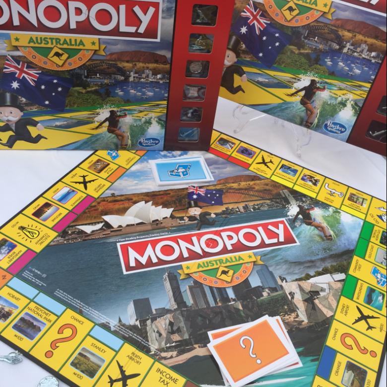 Australian Monopoly board featuring Questacon