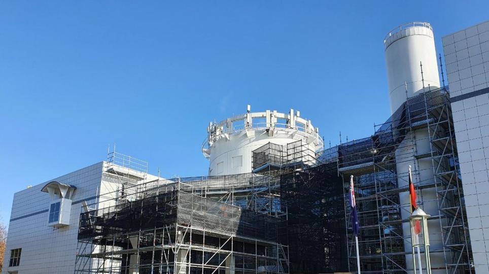 Scaffolding on Questacon Building